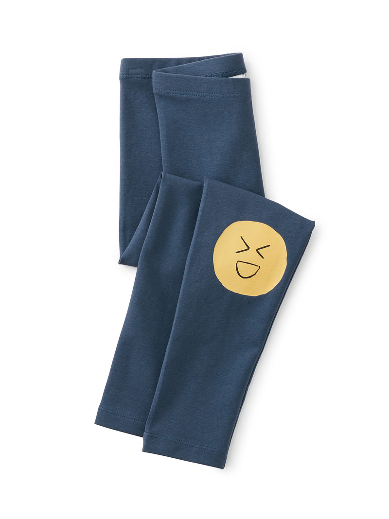 Emoji Knees Graphic Leggings