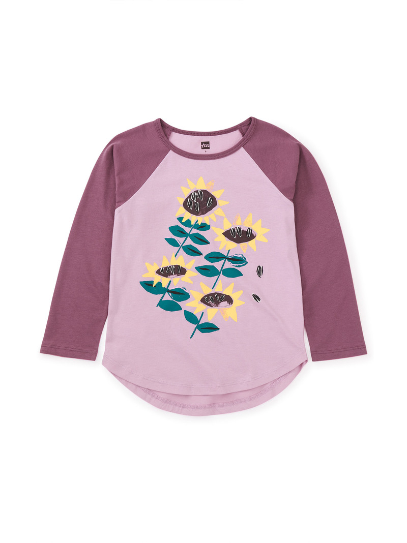 Sunflower Raglan Graphic Tee