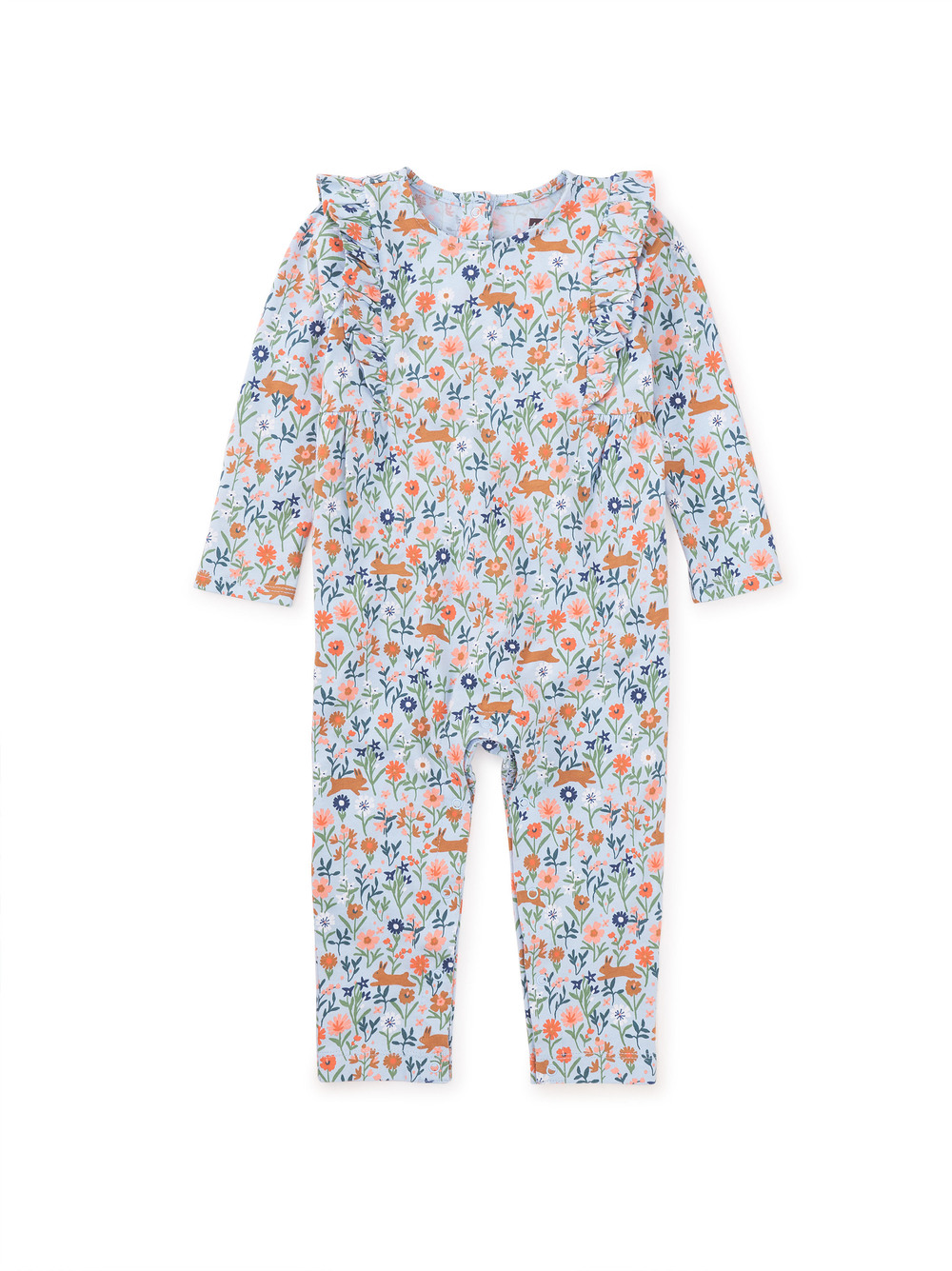Ruffle Shoulder Baby Romper