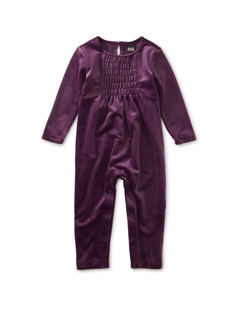 Velour Baby Romper