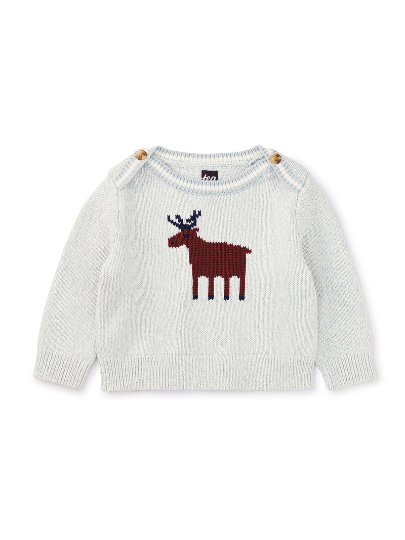 Moose Baby Sweater