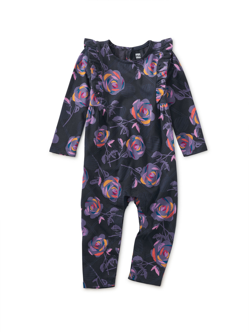 Ruffle Sleeve Baby Romper