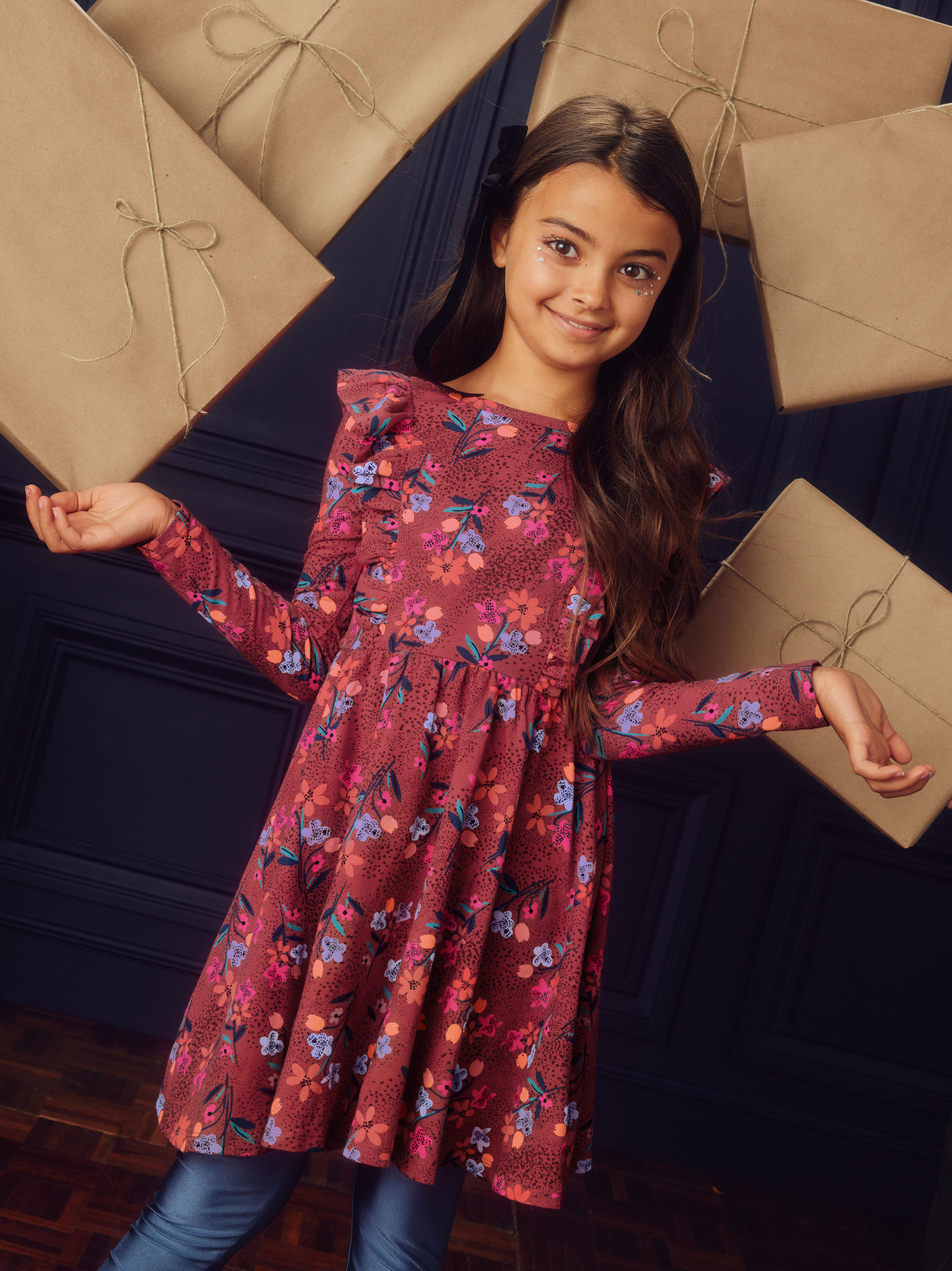 Ruffle Shoulder Ballet Dress | Tea Collection