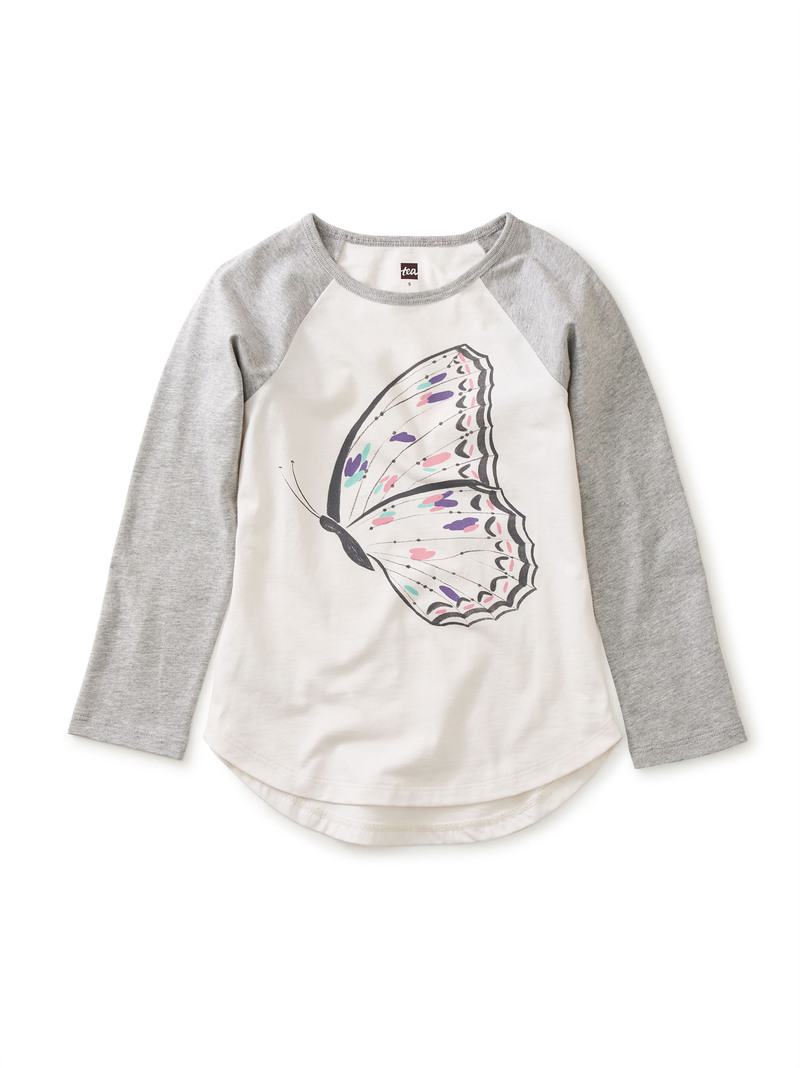 Butterfly Raglan Graphic Tee