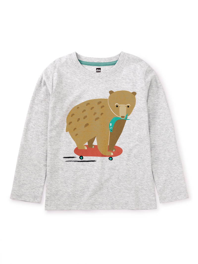 Skatin Baby Bear Graphic Tee