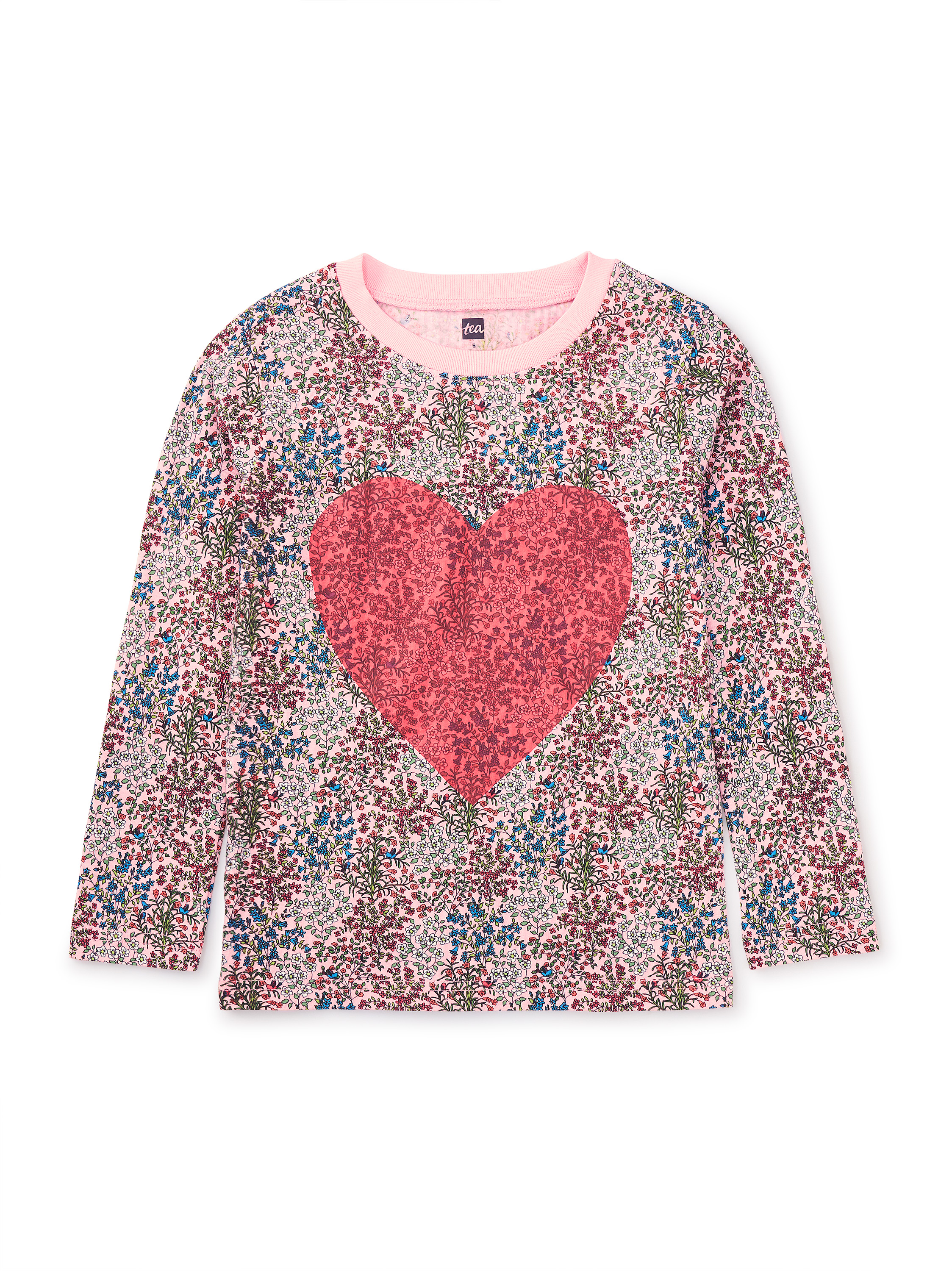 GIRL & Secret Garden & Heart & Flowers Graphic Top & GRAPHIC TEE