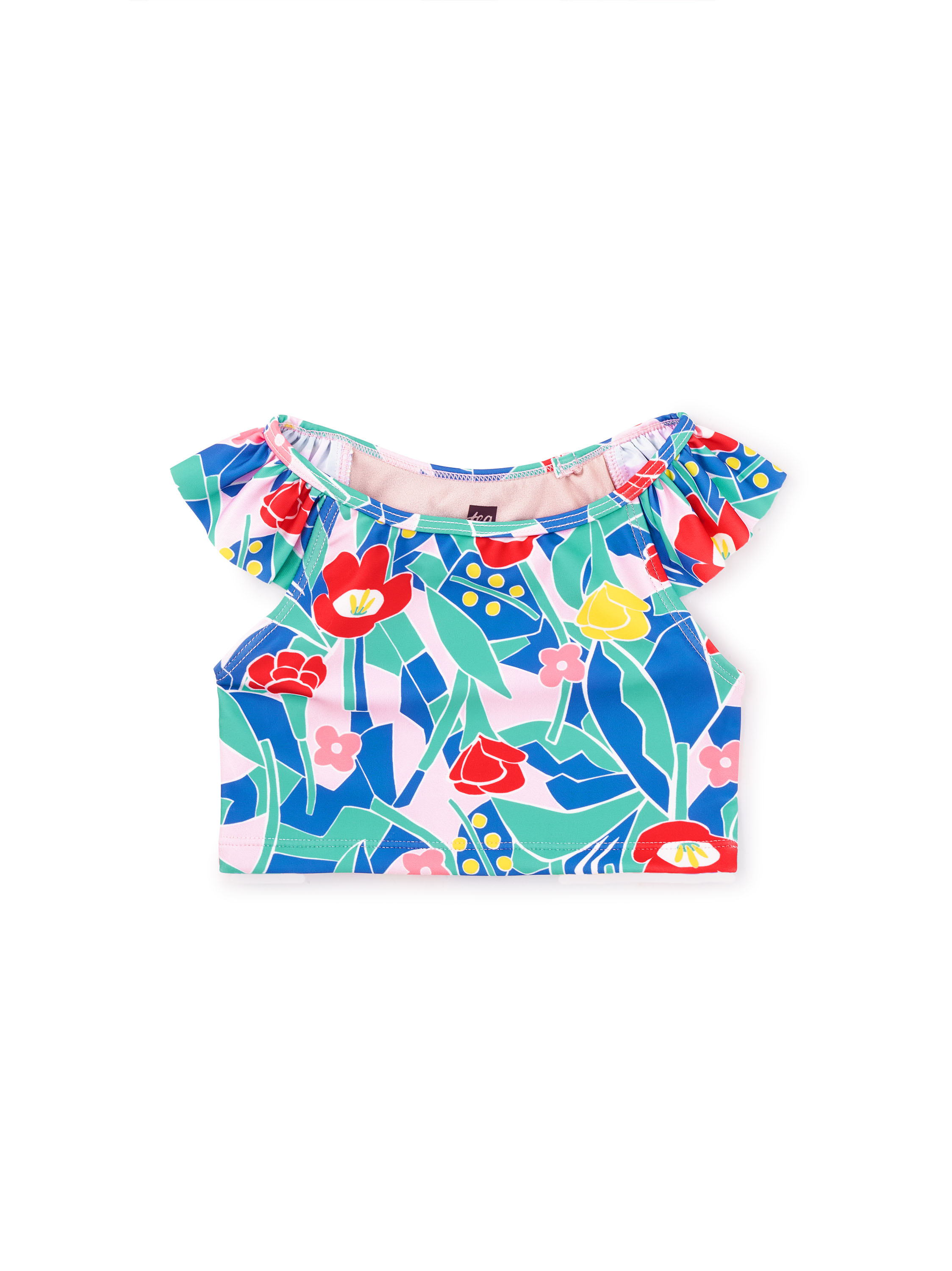Girl Ruffle Sleeve Tankini Swim Top Top Tea Collection