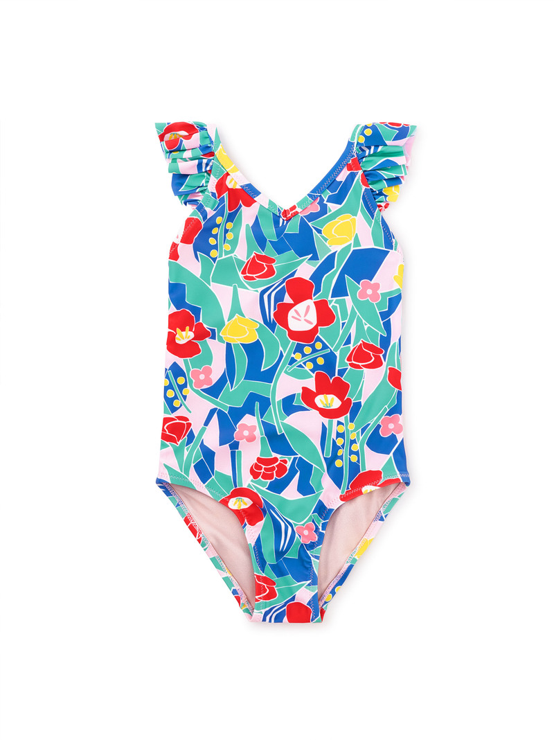 Ruffle One-Piece Swimsuit