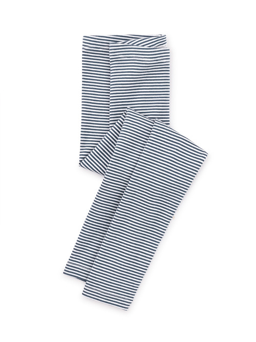 Teal and white striped leggings on sale
