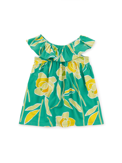 Ruffle Neck Baby Dress