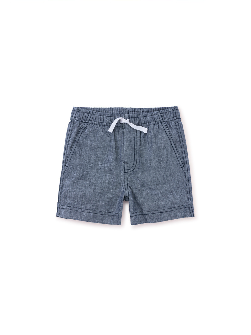 Chambray Sport Shorts