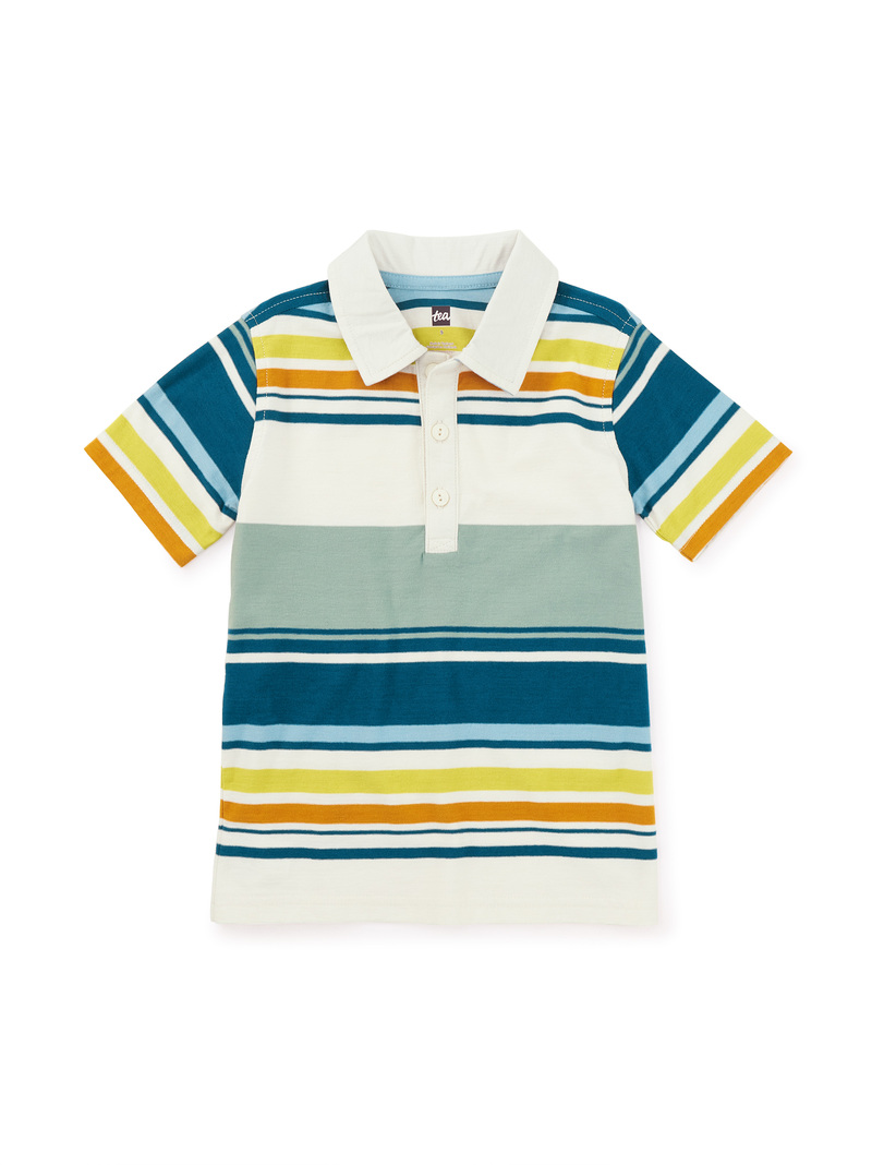 Striped Polo Top