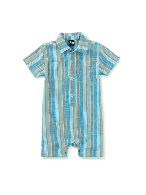 Buttoned Baby Romper