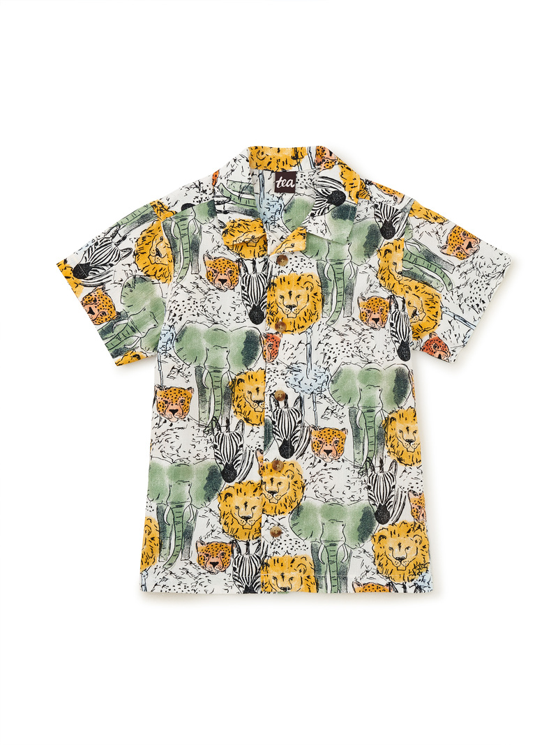 Printed Camp Shirt