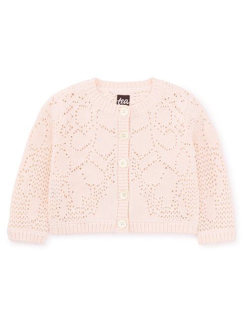 GIRL & Knit Lace in Rosita & Knit Lace Cardigan & SWEATER & Tea
