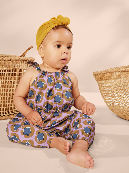 Tie Shoulder Baby Romper