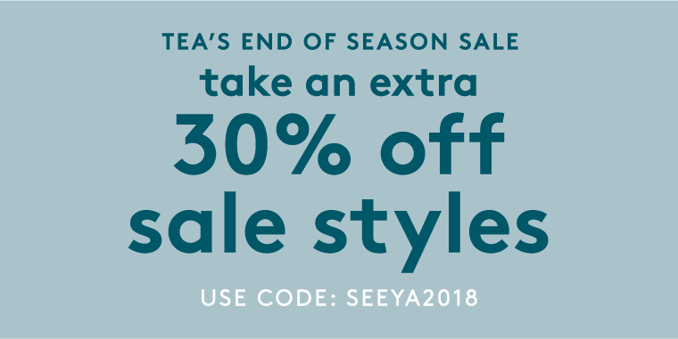 END OF SEASON SALE take an extra 30% off sale styles