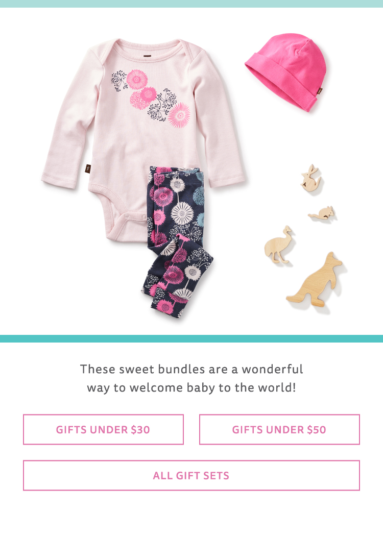 Cute Newborn Baby Clothes Tea Collection